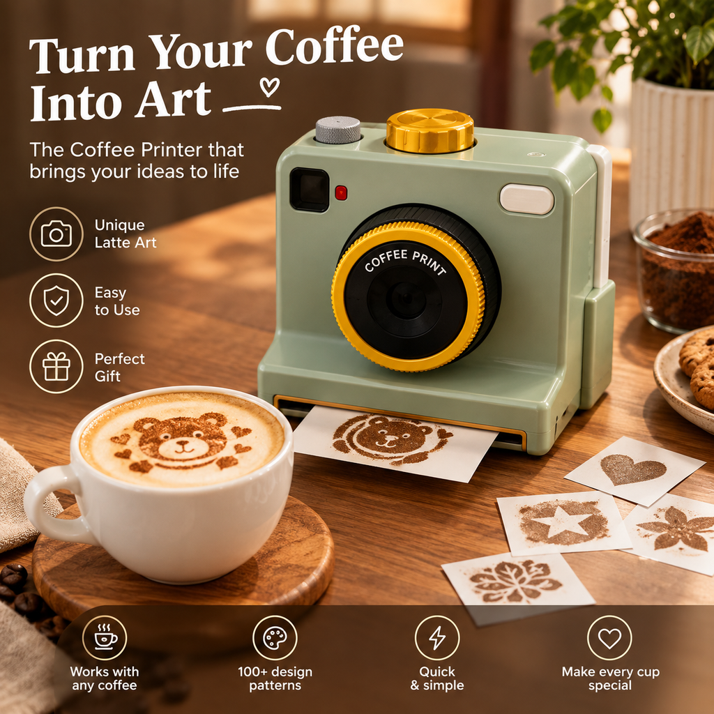 CinnaSnap Coffee Art Printer